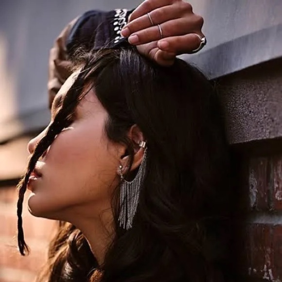 Free People Breakfast Club Ear Party Cuff - Silver Tone - NWT - Picture 6 of 7